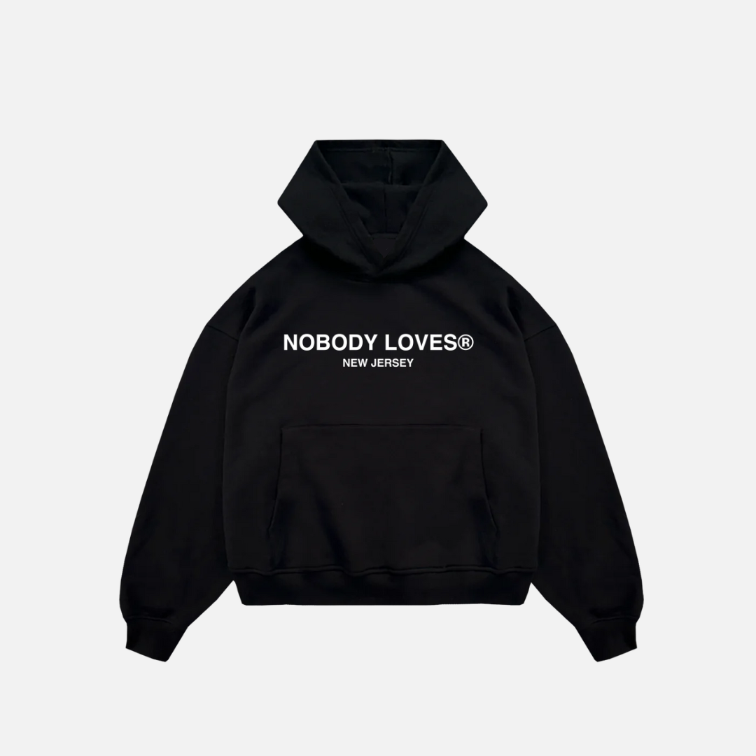 Nobody Loves New Jersey Black Hoodie