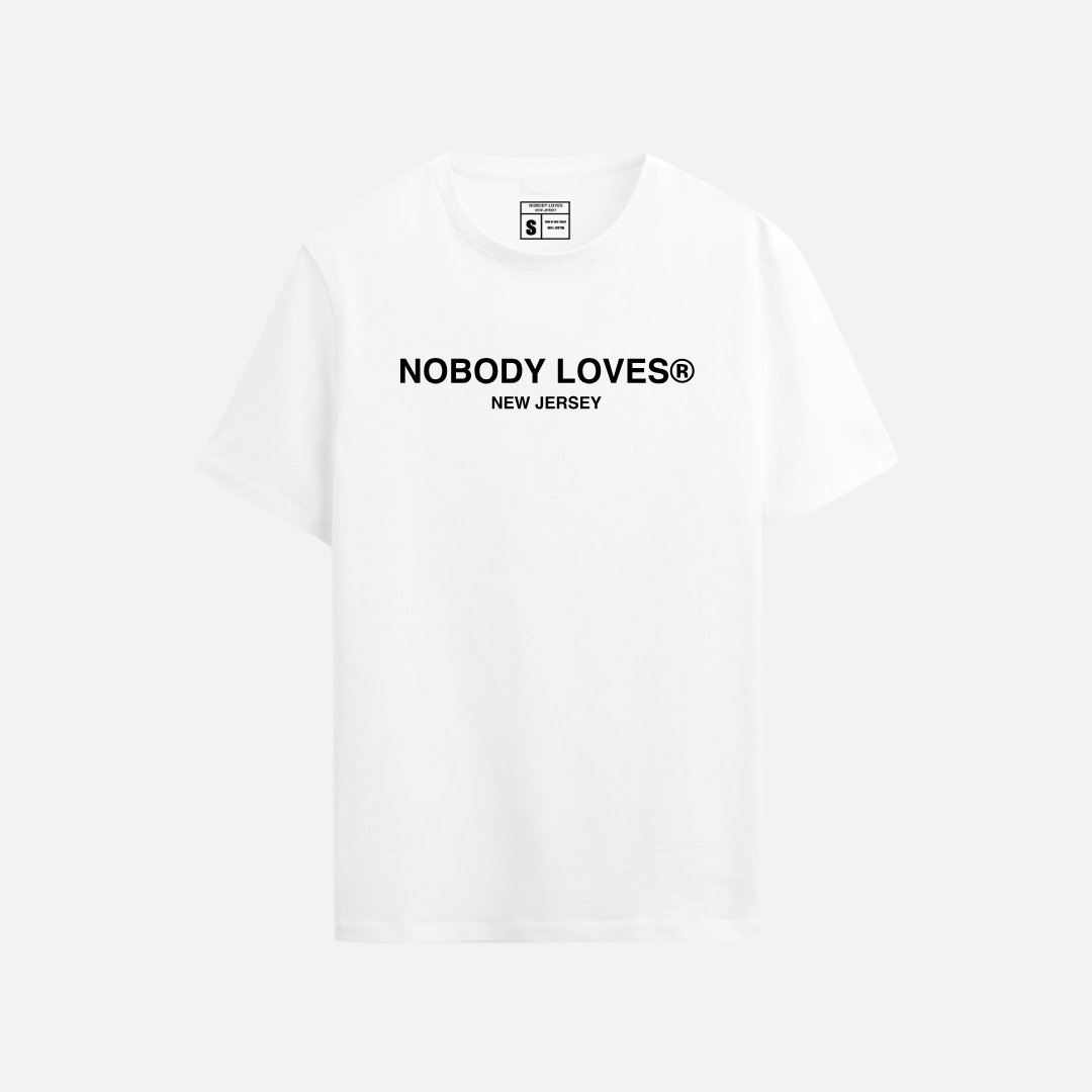 Nobody Loves New Jersey White T shirt